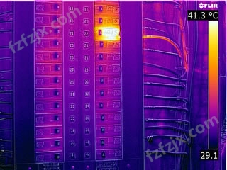 Electrical Panel - FLIR T640 Infrared Image with MSX