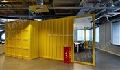 黄色办公室集装箱